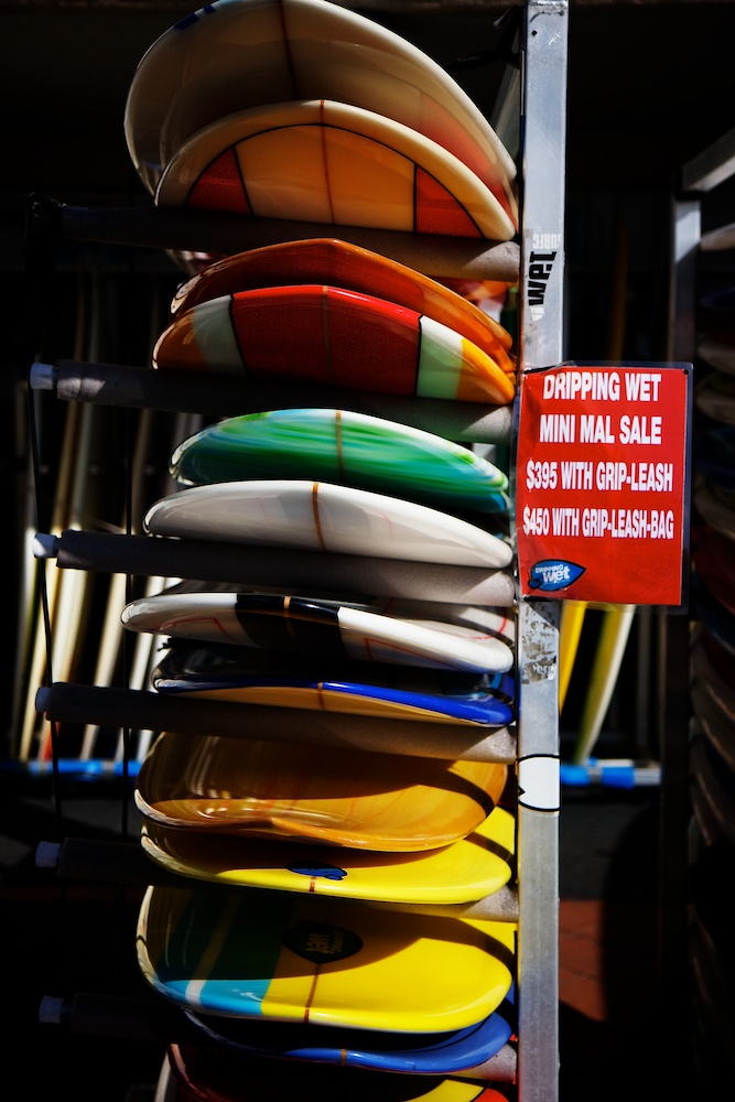 Surfboards at Manly Beach